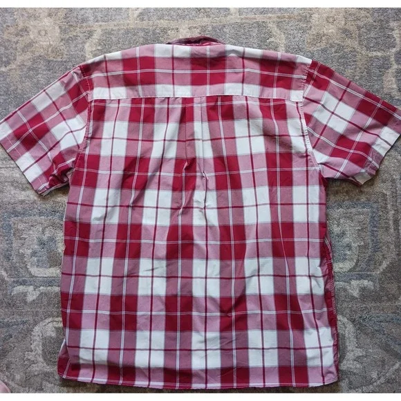 Patagonia Button Up Shirt Men's XL Red Plaid Breathable Short Sleeve, Causal - Picture 7 of 8